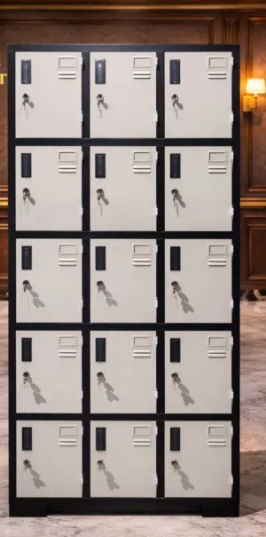 خزانة حديد لكرات 15 باب مع زرافيل ومفاتيح متوفر جميع المقاسات متوفر خدمة التوصيل لجميع المحافظات