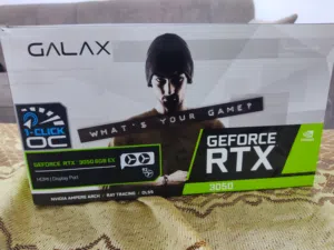 كرت شاشة RTX 3050 6GB VRAM GDDR6 لا يحتاج منفذ طاقة خارجي بحالة الوكالة استعمال اربع اشهر بسعر ممتاز