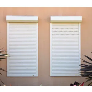 Window installation aluminum shutter with electric motor