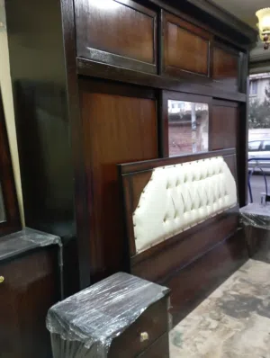 غرفه نوم ماستر سحاب طبقين خشب لاتيه 18 بالكامل