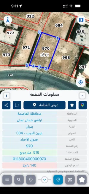 Residential Land for Sale in Amman Shafa Badran