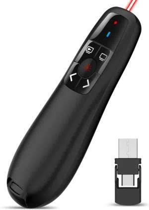 جهاز تحكم لاسلكي للعروض التقديمية(پوينتر) مع مؤشر أحمر Wireless Presenter Remote Presentation