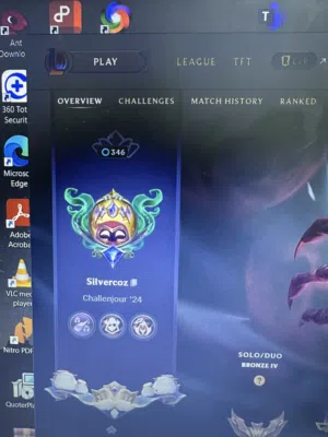 حساب لعبة league of Legends لفل 347