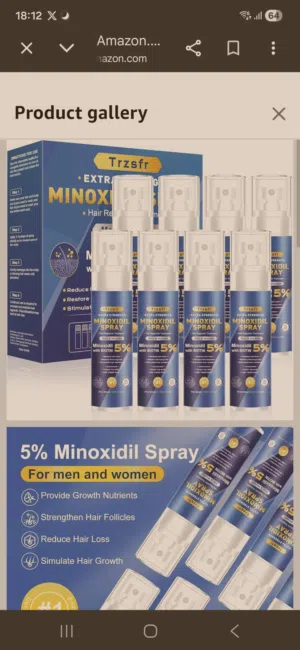 minoxidil 5%  مونوكسديل لتساقط الشعر