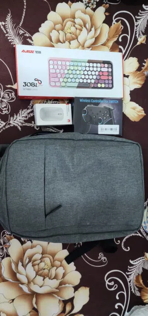 Huawei Bluetooth mouse   Huawei Laptop Backpack - CD60 GREY 16 inch  Ajazz 308i Keyboard   Controlle
