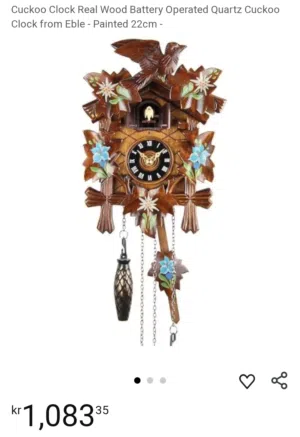 ساعه كوكو الالمانيه ( بالبطاريات)  German Cuckoo clock
