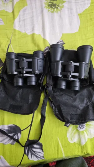 High zoom binoculars