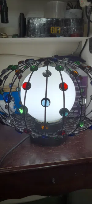 إطار مربع لون اسود فية من الداخل إضاءة led القياس الطول 60 سنتى والعرض 45سنتى