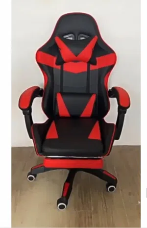 كرسي ألعاب / مكتب احترافي – تصميم رياضي فاخر مع مسند أقدام إسفنج عالي الكثافة لراحة تدوم طوال اليوم