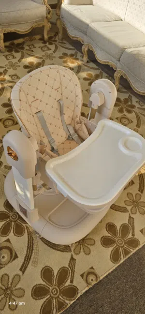 عربة اطفال kiddo ثلاثة في واحد كريجة كرسي طعام وارجوحة