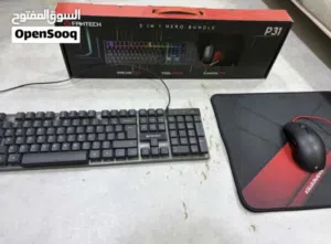 ماوس وكيبورد مع اضاءة RBGوماوس باد