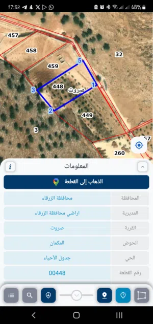 أرض للبيع في المكمان / صروت / الزرقاء