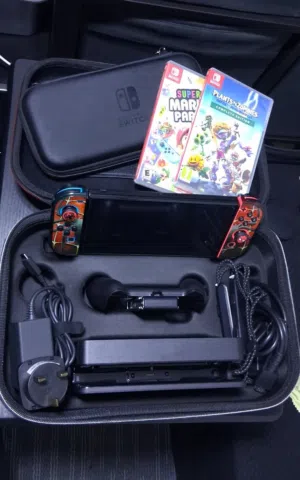 Nintendo Switch Oled Neon Joycon Console