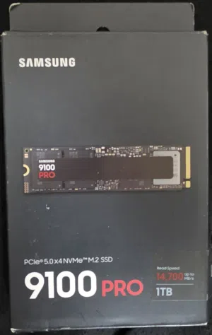 Samsung 9100 PRO 1TB  أسرع هارد PCIe 5.0 بالعالم  جديد