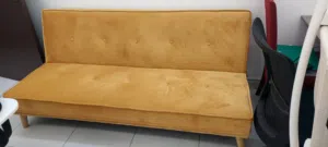 2-in-1 Velvet Sofa Bed / Futon (Folds Completely Flat)