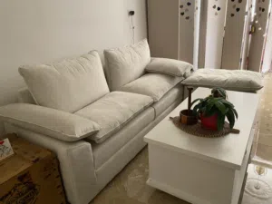 كنب 2 مقعد جلوس + طابورية + طاولة وسطية مع 3 سكملات جانبية + قاطع ارتفاع مترين و عرض 8 قواطع للبيع