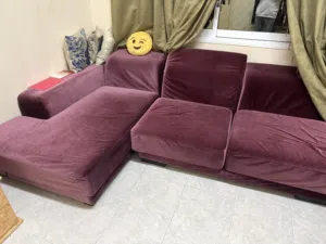 طقم عنابي 4 قطع 4 pieces purple sofa corner