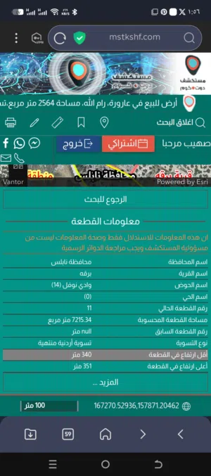Mixed Use Land for Sale in Nablus Burqa