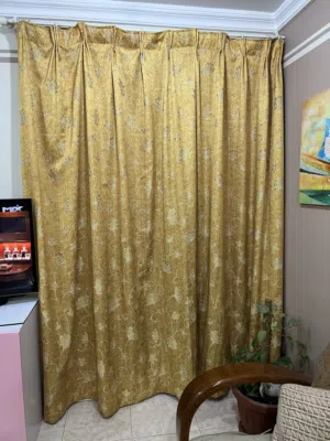 ستائر للصالون عدد 3  / مبطن ضد الحرارة