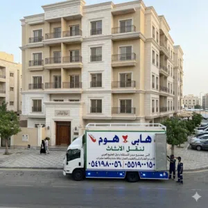 شركه هابي هوم لنقل وتخزين العفش واثاث بجميع مدن المملكة ودول الخليج فك وتركيب وتغليف
