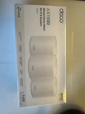 Brand New – TP-Link Deco AX1500 Wi‐Fi 6 Mesh System (Deco X10) (3 Pack)  جديد في حالة الشركة لم يفتح