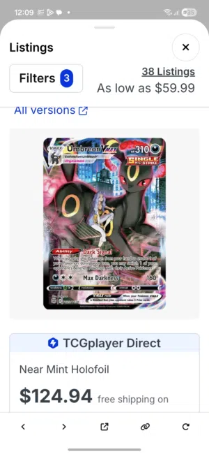 UMBREON VMAX-:Brilliant Stars Trainer Gallery