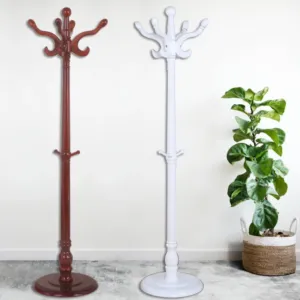 شماعه خشب ثقيل متوفر ابيض بني