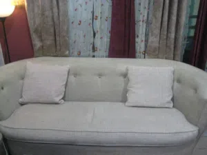 beige three piece sofa for sale