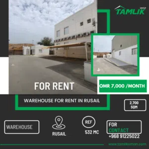 Warehouse for Rent in Rusail REF 532MC