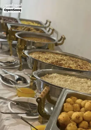 اواني بوفيه للاجار اليومي الطقم كامل 20ريال