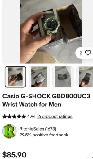 ساعة CASIO G_ SHOCK اصلية وارد أمريكا صناعة تايلاند.