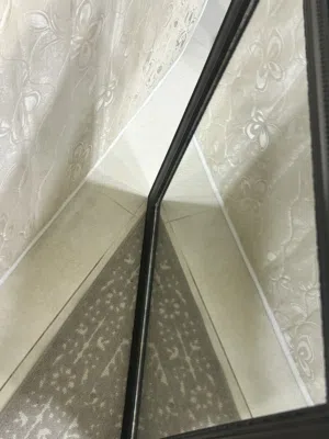 Black Framed Wall Mirror (Can hang vertical or horizontal)