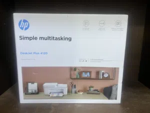 طابعة HP DeskJet Plus 4120 جديدة بالكرتونة - لم تستخدم