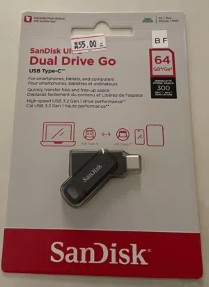 محرك اقراص SanDisk بحجم 64 قيقا للبيع