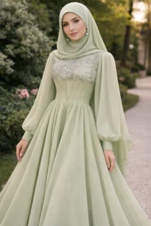 فستان شرعي فخم جداا سايز 40