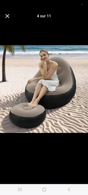 كرسي هوائي عملي ومريح  خفيف – سهل النفخ – مثالي للبيت والرحلات اطلب الآن واستمتع بالراحة أينما كنت.