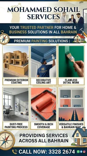 Professional Painting Services in Bahrain New Paint and Premium Repainting