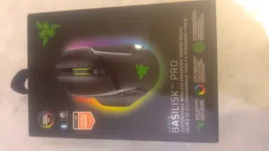 Razer Basilisk V3 Pro USB Wireless Optical Gaming Mouse, 30K DPI Optical Sensor, Chroma RGB Lighting