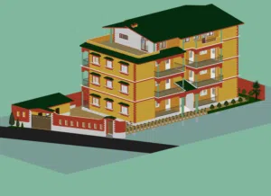 Residential building 4 floors