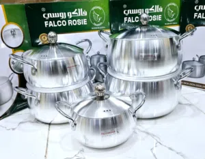 طقم قدور ألومنيوم فاخر من شركه فالكوروسي الاصلي – 5 قطع السعر 14000