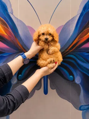 Dog poodle puppy