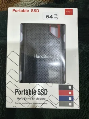 هارد SSD خارجي محمول مساحة 64 تيرا بايت - جديد"