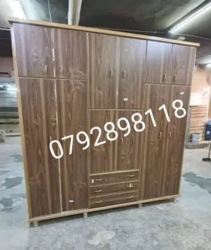لحق  وحجز سعر جمله خزانة ملابس 6 درف طابقين خشب لاتي 18 واحرف وزان الكميه محدوده