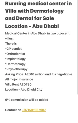 Clinics for Sales with insurance in Abu Dhabi different locations Major insurance are available