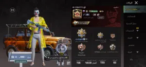 حساب ببجي لفل 74