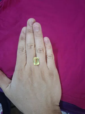 حجر سترين أصفر افريقي طبيعي مع فحص المختبر natural african yellow citrine with lab test prove
