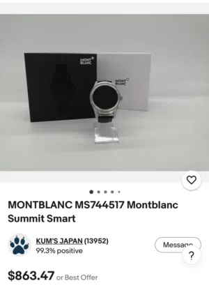 Mont blank smart watch