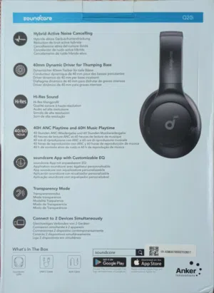 سماعات anker q20i  مستعمل بحاله الوكاله استعمال خفيف جدا