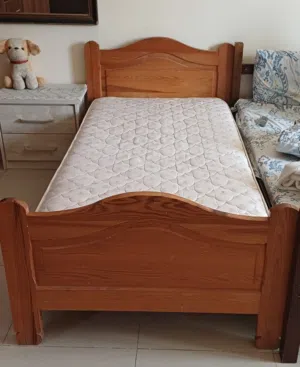 190 × 90 cm Single Bed with spring mattress