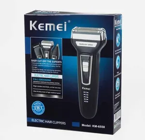 Kemei – rasoir électrique flottant 3 en 1 pour hommes, Rechargeable, pour barbe et cheveux